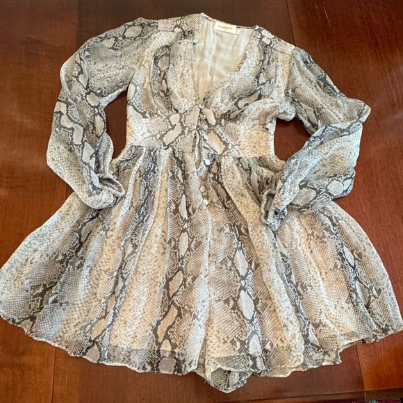 Zimmermann Corsage Snake Print Romper - Picture 4 of 7